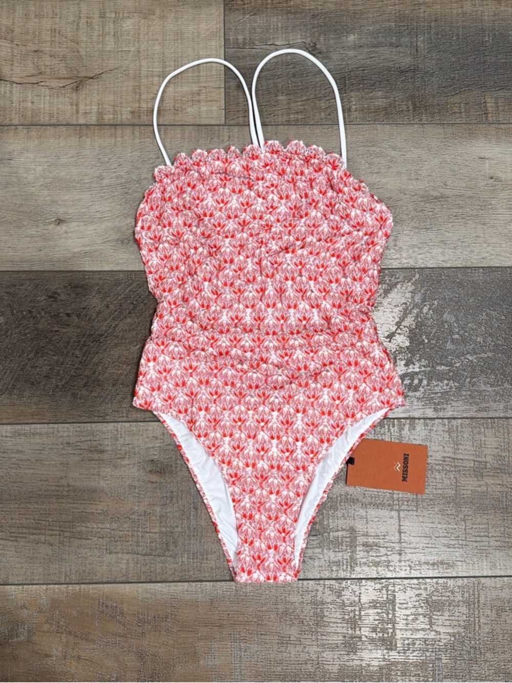Missoni crochet knit halter one piece swimsuit - Picture 3 of 6